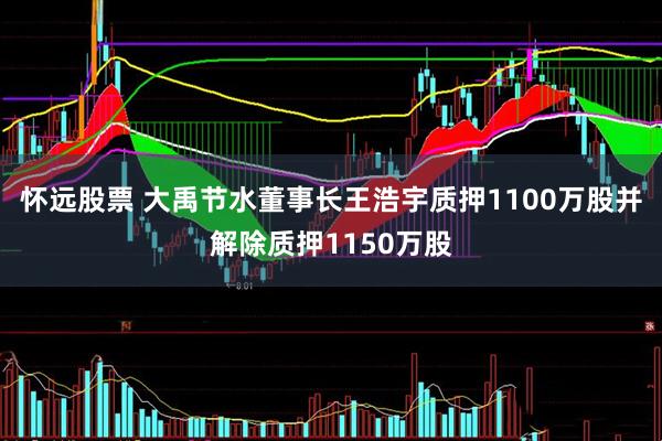 怀远股票 大禹节水董事长王浩宇质押1100万股并解除质押1150万股